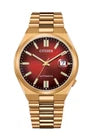 Citizen NJ0153-82X Automatic Red Dial Rose Gold Tone Stainless Steel Tsuyosa