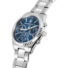 Maserati Competizione Men's R8853100013 Silver Quartz Steel Watch Blue Dial 43mm