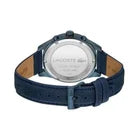 Lacoste Watch Apext Chronograph Men's Quartz 2011297 Blue Leather New Boxed