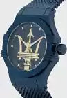 Maserati Potenza R8853108008 Men's Quartz Analog Blue Dial Watch Mesh Steel 42mm