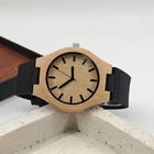 PRX Wood Men’s Quartz Watch Natural Wood Case Brown Dial Leather Strap 40mm