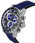 Tissot Supersport Chronograph Black Dial Blue Fabric Strap T125.617.17.051.03