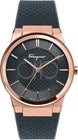 Ferragamo Sapphire Chronograph Mens SFHP00420 Watch Rubber Strap Black Dial 42mm