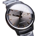 Mido Commander Datoday Auto 42mm Grey Dial PVD Day-Date NEW Full Set 80h
