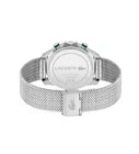 Lacoste Watch Neoheritage Chronograph Men's Quartz 2011255 Silver Mesh New Boxed