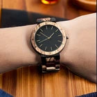 The Wood Watch Quartz Solid Mens Natural Wooden Quartz Watch Stylish Mens Gift