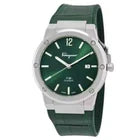 Ferragamo SFDT00119 F-80 Classic Men's Quartz Watch Steel Green Dial 42mm
