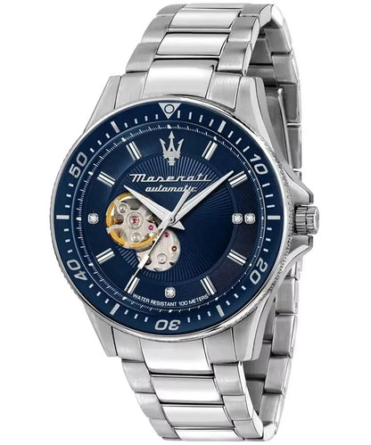 Maserati SFIDA SET Men's R8823140007 Automatic Blue Dial Stainless Steel 44mm