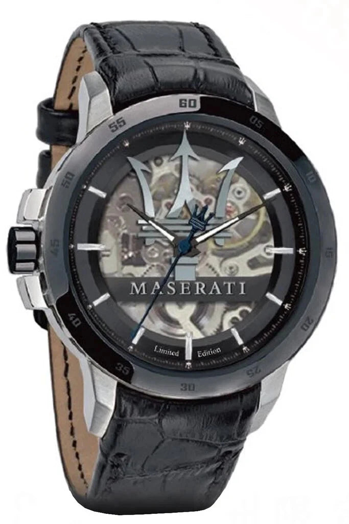 Maserati Men's Automatic Black Dial Stainless Steel Watch R8821119006 46mm