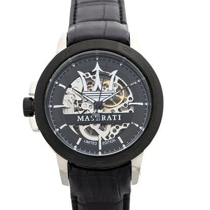 Maserati Men's Automatic Black Dial Stainless Steel Watch R8821119006 46mm