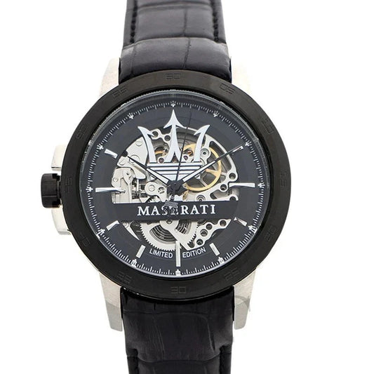 Maserati Men's Automatic Black Dial Stainless Steel Watch R8821119006 46mm