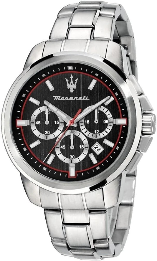 Maserati Mens Successo Quartz Chronograph Watch R8873621009 Stainless Steel 44mm