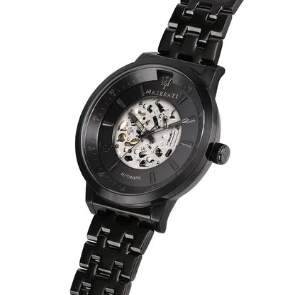 Maserati Granturismo Chronograph R8823134003 Mens Black Skeleton Dial Watch 44mm