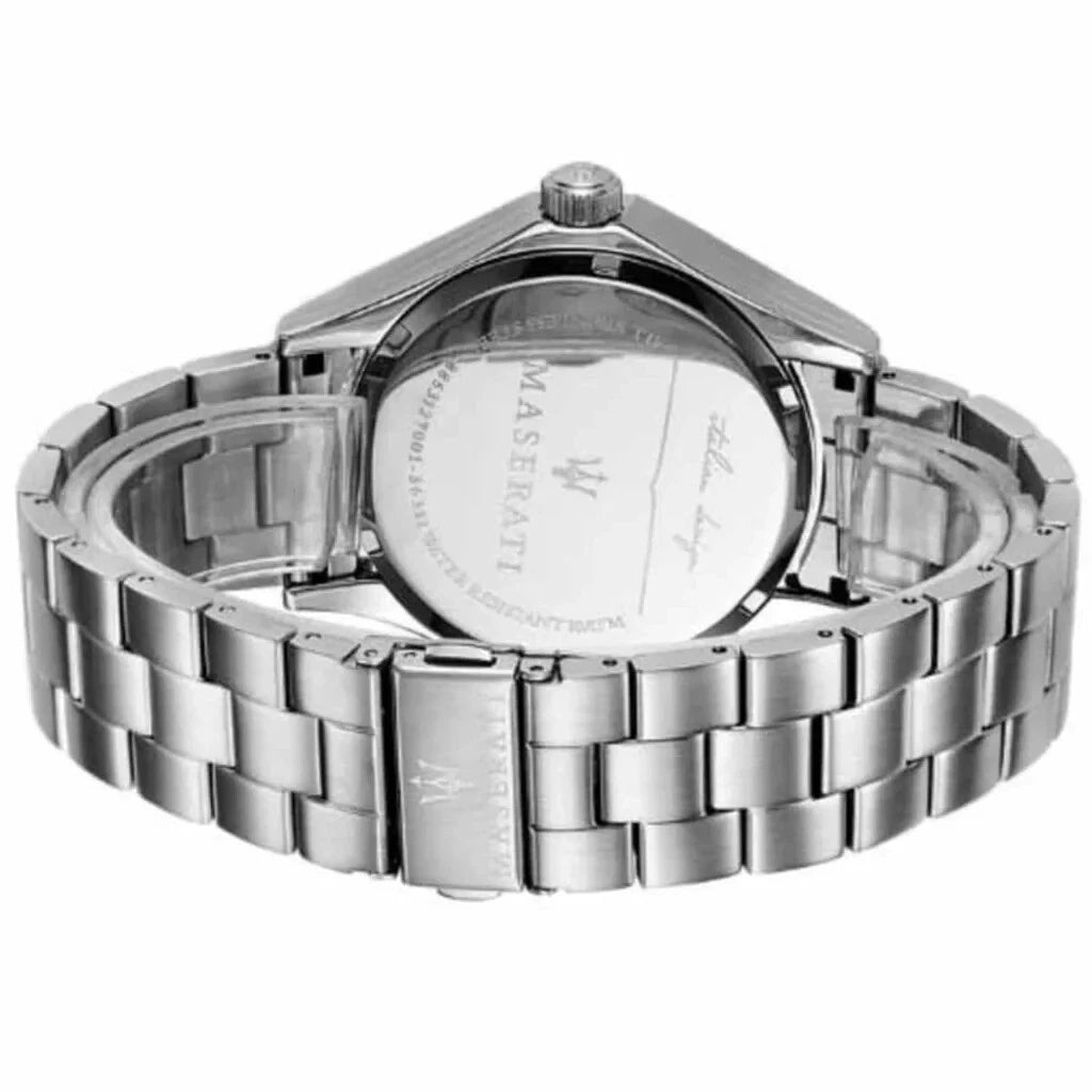 Maserati Men's R8853127001 Quartz Steel Watch Silver Dial Stainless Steel 42mm