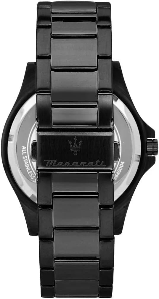 Maserati Aqua Edition Men's Black Watch R8853144001 Quartz Steel Black Dial 44mm