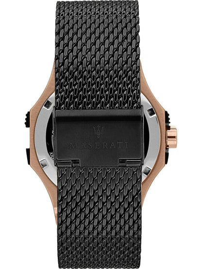 Maserati Potenza Men's R8853108010 Quartz Stainless Steel Watch Black Dial 42mm