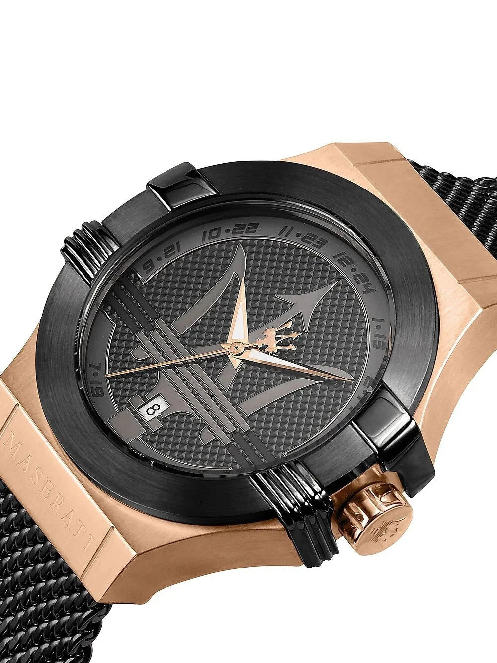 Maserati Potenza Men's R8853108010 Quartz Stainless Steel Watch Black Dial 42mm