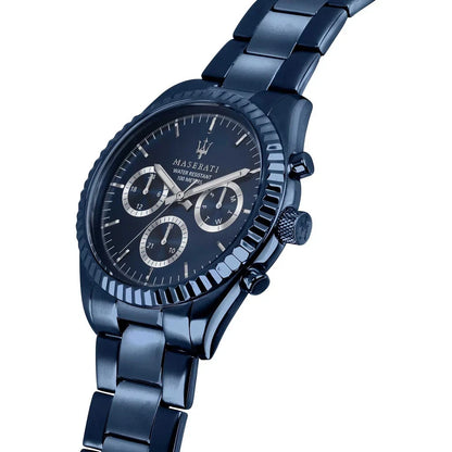 Maserati Blue Edition Men Analogue R8853100025 Quartz Steel Watch Blue Dial 43mm