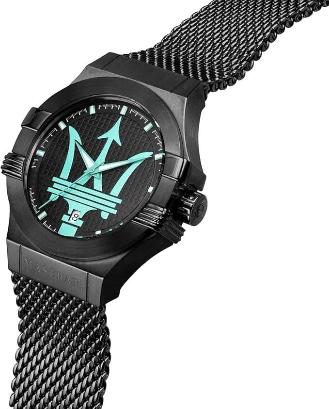Maserati Aqua Edition Men's Watch R8853144002 Quartz Movement Steel 40mm Dial