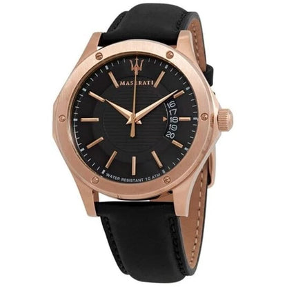 Maserati Circuito Men's Analog Quartz Watch R8851127001 Black Dial Leather 42mm