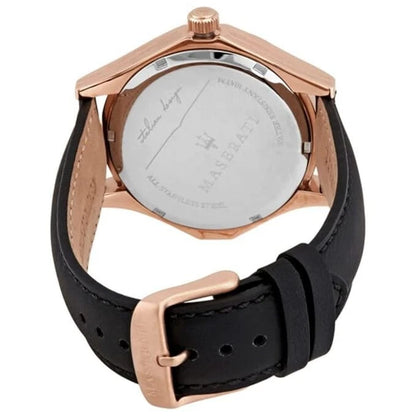 Maserati Circuito Men's Analog Quartz Watch R8851127001 Black Dial Leather 42mm