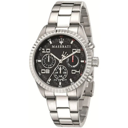 Maserati Men's Chronograph Black Dial Watch R8853100012 Stainless Steel 40mm