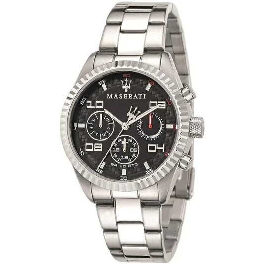 Maserati Men's Chronograph Black Dial Watch R8853100012 Stainless Steel 40mm