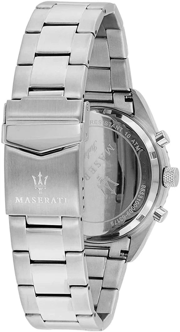 Maserati Men's Chronograph Black Dial Watch R8853100012 Stainless Steel 40mm