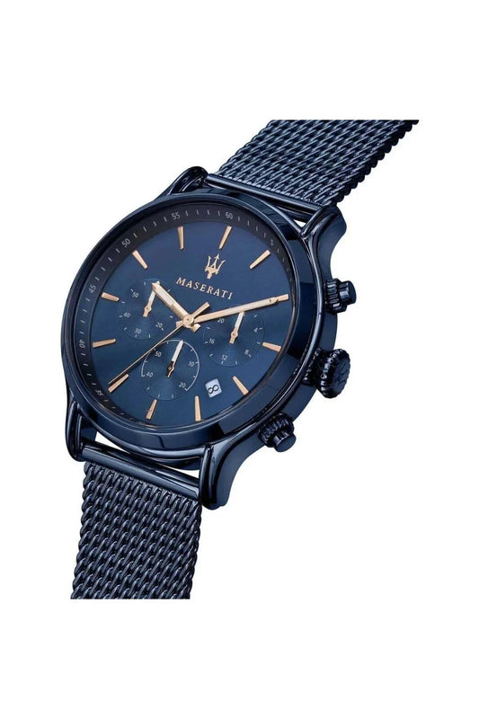 Maserati Epoca Men's R8873618010 Analog Blue Dial Stainless Steel Bracelet 42mm