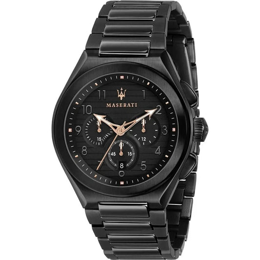 Maserati Triconic Mens Analog Quartz Watch R8873639003 Stainless Steel 43mm Dial