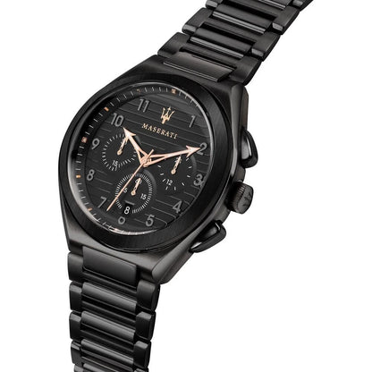 Maserati Triconic Mens Analog Quartz Watch R8873639003 Stainless Steel 43mm Dial
