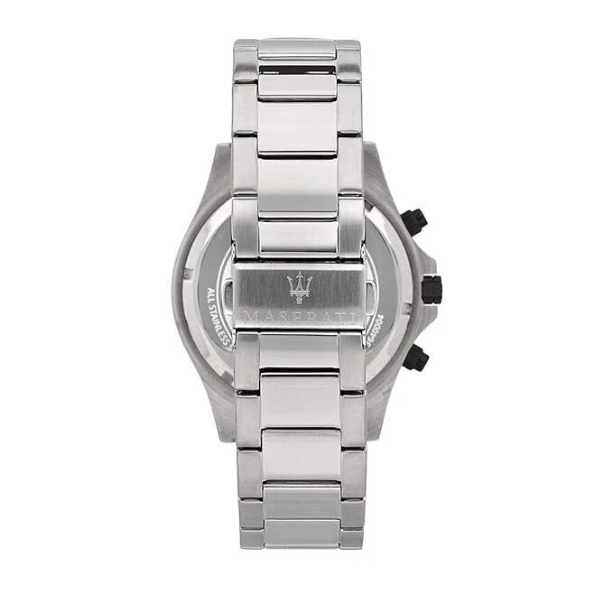 Maserati Men's R8873640003 Stainless Steel Analog White Dial Quartz Watch 44mm