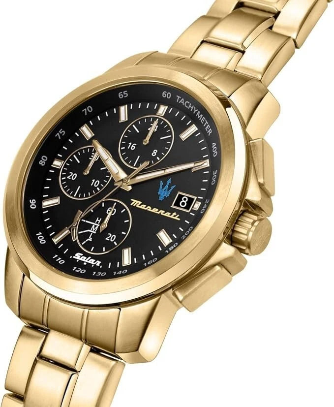 Maserati Men's Successo R8873645002 Quartz Gold Stainless Steel 45mm Black Dial