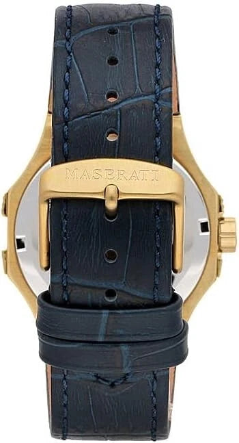 Maserati Potenza Men Watch R8851108035 Quartz Stainless Steel Leather Strap 41mm