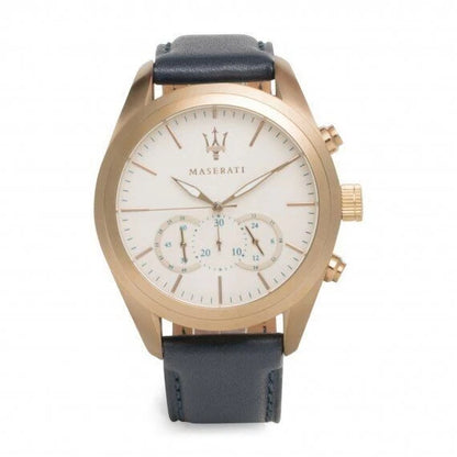 Maserati Traguardo Chronograph Men's Watch R8871612016 Steel 45mm White Dial