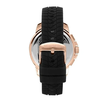 Maserati Successo Men's R8871621012 Black Silicone Quartz Analog Watch 44mm