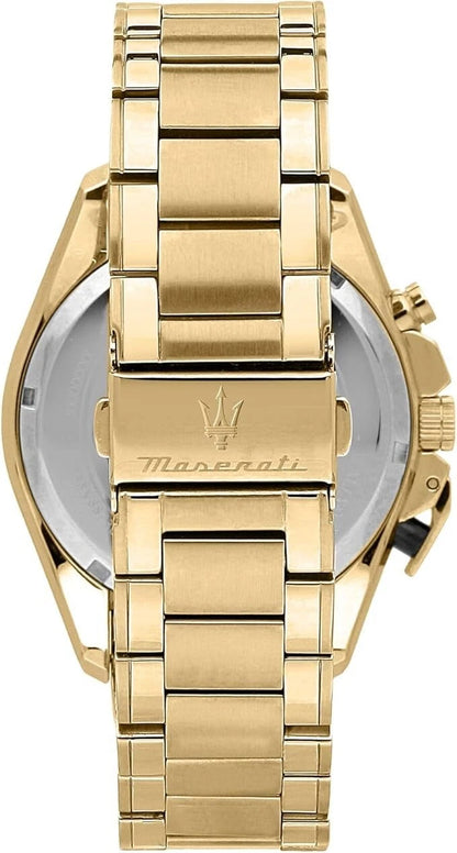 Maserati Traguardo Men's Watch R8873612041 Chronograph Quartz Steel Dial 45mm