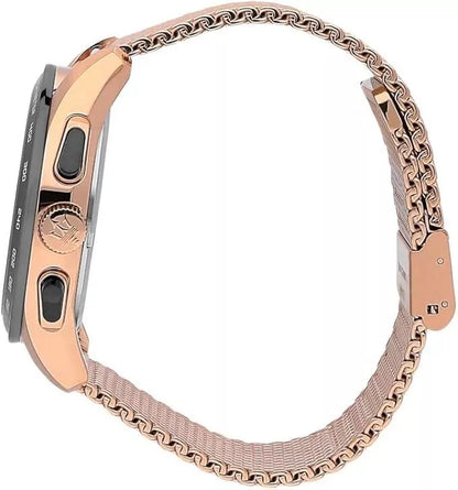 Maserati Traguardo Men's R8873612011 Quartz Rose Gold Milanese Mesh Watch 45mm