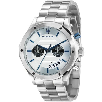 Maserati Men's Circuito Quartz Analog Watch R8873627005 Silver Metal 44mm Dial