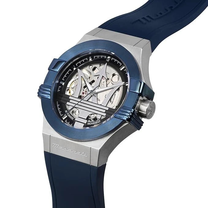 Maserati Potenza Men's R8821108035 Analog Automatic Silver Dial Watch 42mm