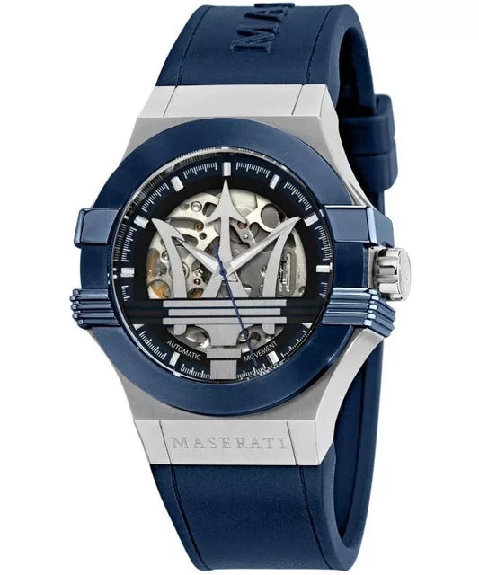 Maserati Potenza Men's R8821108035 Analog Automatic Silver Dial Watch 42mm