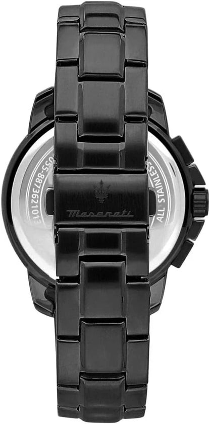 Maserati Aqua Edition R8873644003 Men's Quartz Chronograph Watch 44mm Black Dial