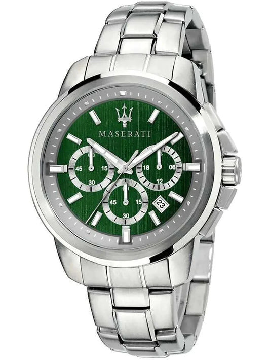 Maserati Successo Chronograph Men's Watch R8873621017 Analog Quartz Steel 44mm
