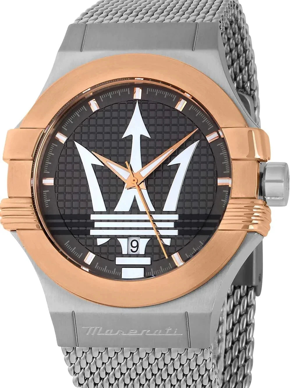 Maserati Potenza R8853108007 Men's Analog Quartz Rose Gold PVD Grey Dial 40mm