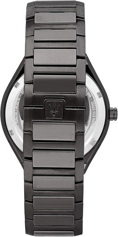 Maserati Stile Men's Analog Quartz Watch R8853142001 Grey Stainless Steel 45mm