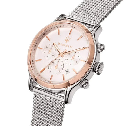 Maserati Epoca Rose Gold PVD Men's Watch R8873618009 Stainless Steel 42mm Dial