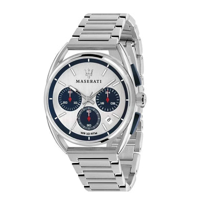 Maserati Trimarano Chronograph Silver Dial Men's Watch R8873632001 Steel 41mm