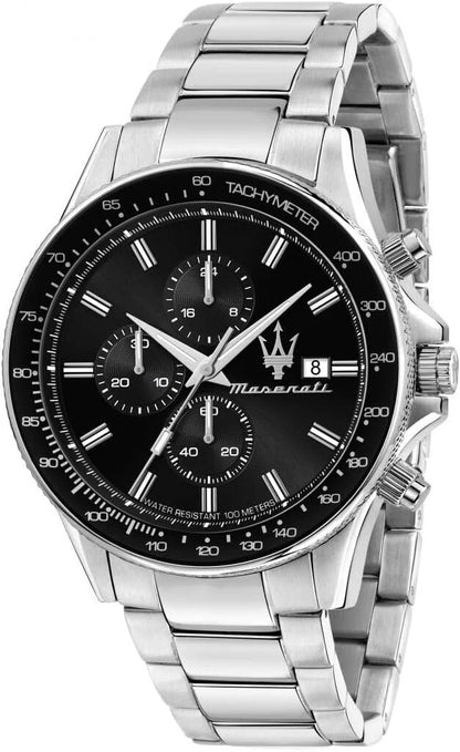 Maserati Sfida Men's Chronograph Quartz Watch R8873640015 Stainless Steel 44mm