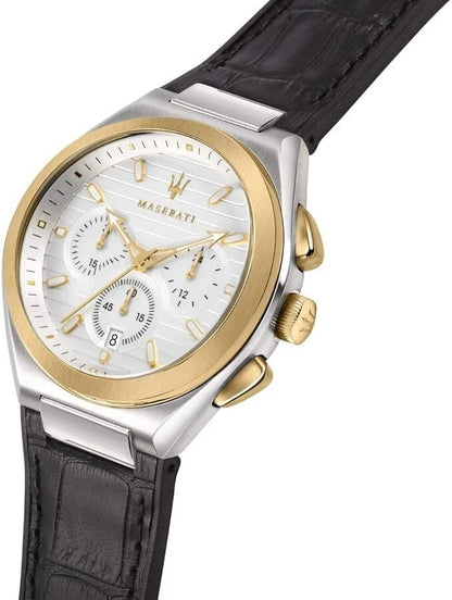 Maserati Triconic Men's Chronograph Watch R8871639004 PVD Stainless Steel 43mm