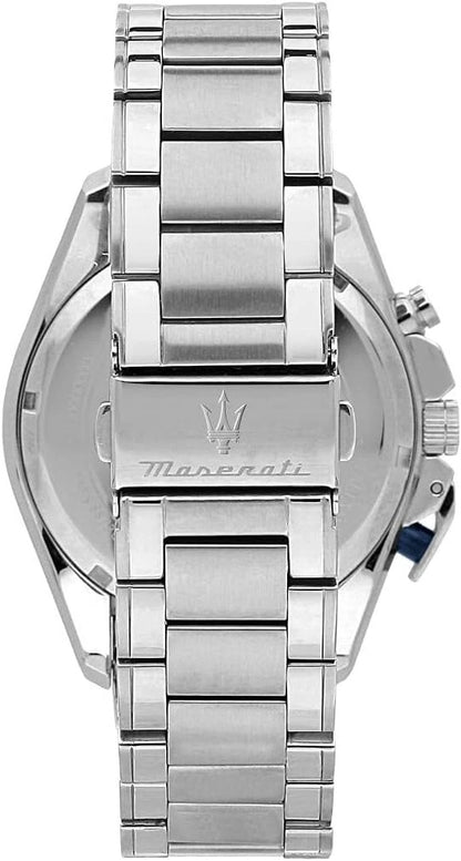 Maserati TRAGUARDO Men's Watch Chronograph Quartz R8873612043 Silver Steel 45mm
